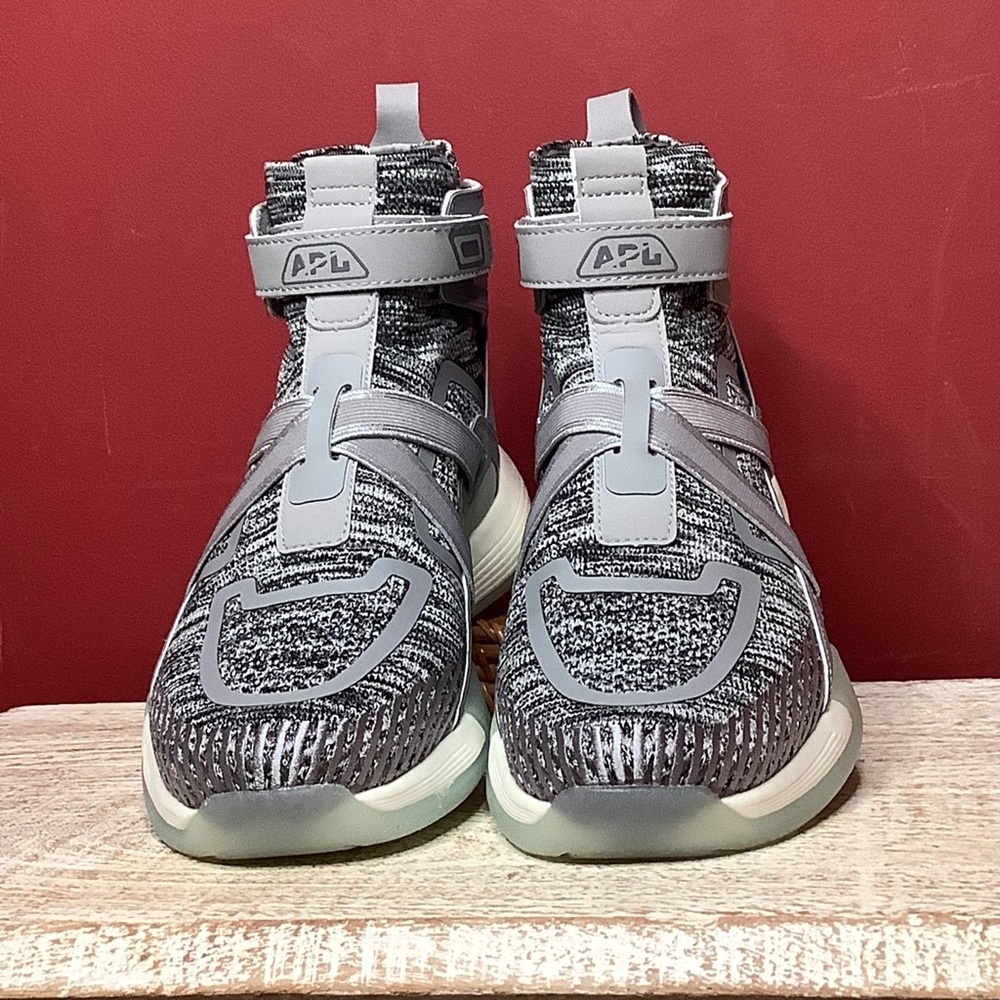 APL Super Future Heather Gray Sweater Vibe High-Top Basketball Sneakers Unisex